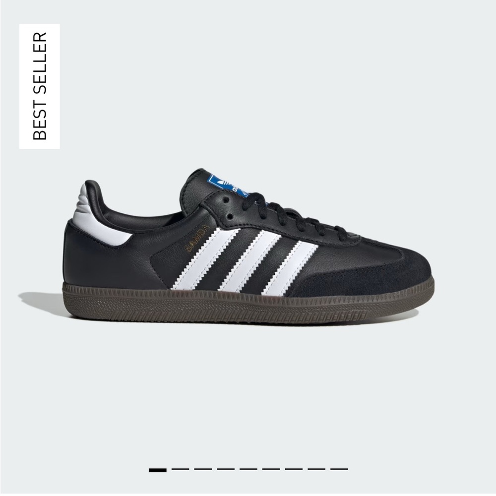 Adidas Samba OG Youth 5/Womens 6.5 Black and White Shoes